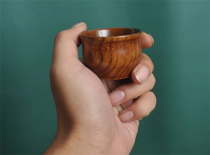 Handmade Spruce Wood Cups – Natural Big Belly Mug for Tea, Coffee & Milk