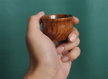 Handmade Spruce Wood Cups – Natural Big Belly Mug for Tea, Coffee & Milk