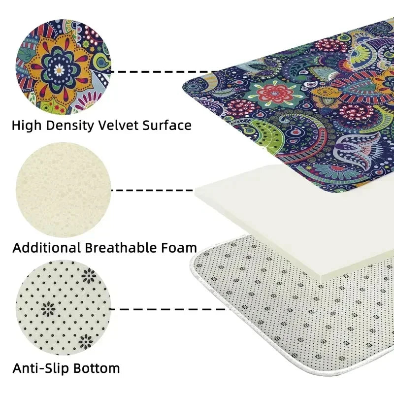 The Persian Pastoral – Bohemian Non-Slip Doormat & Area Rug