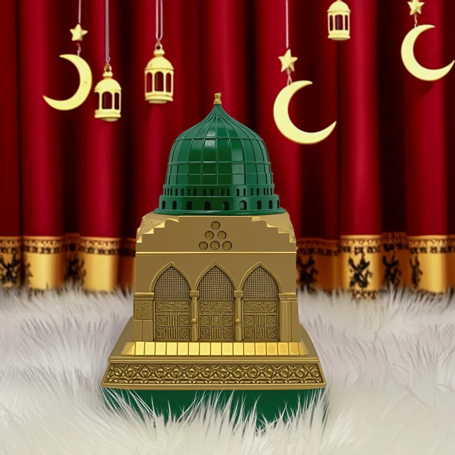 The Green & Gold Mosque – Islamic Architectural Replica Decor