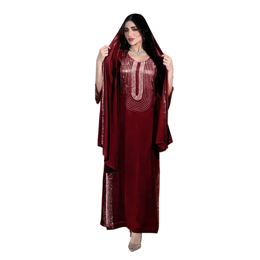 The Diamond – Off-Shoulder Kaftan for the Muslim Woman in America