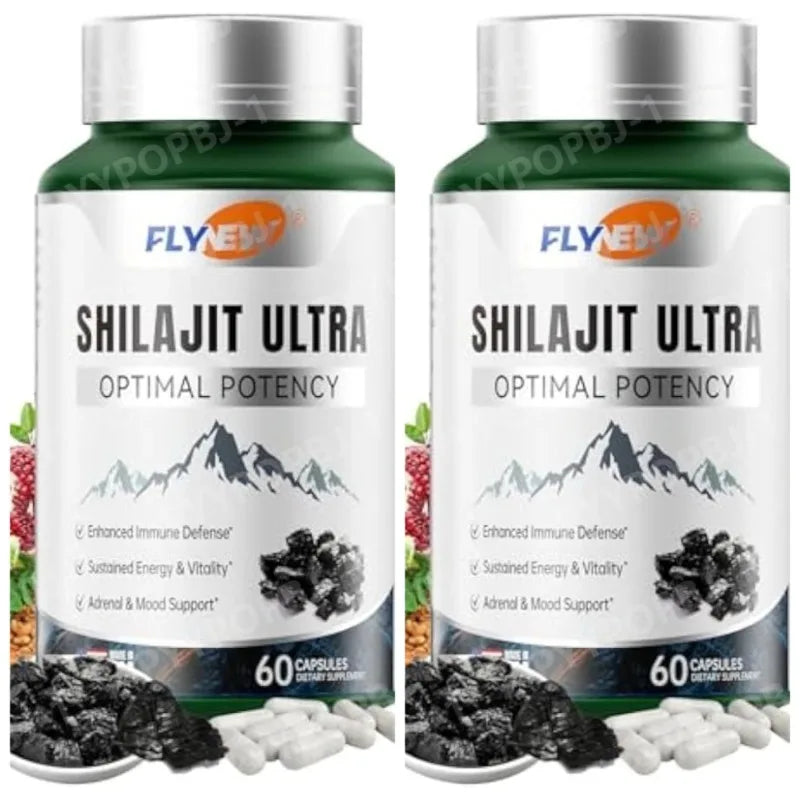 Shilajit with Naturally Fulvic Acid & L-Arginine Himalayan Shilajits for Extra Power Immune Support Shilajit for Men Women