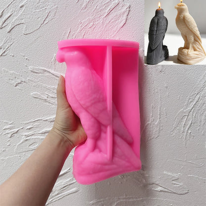 21CM Arabic Falcon Figurine Silicone Mold Home Decor Arabian Falcon Statue Soy Wax Candle Mold Animal Resin Plaster Mould