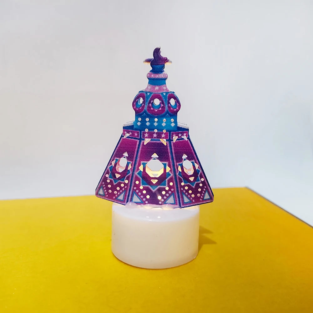 1Pc Home Eid Al Adha Al-Fitr Islam Middle East Muslim Party Decoration Candle Light 2026 Eid Mubarak Decor Ramadan Decoration