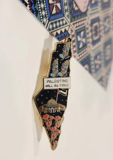 Map Enamel Pin