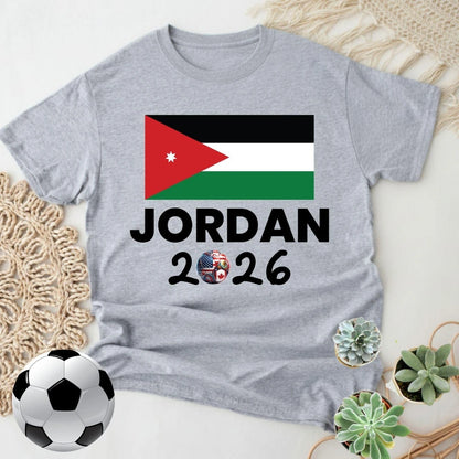 Jordan Sports Fan T-Shirt – Unisex Patriotic Soccer Tee, Cotton Summer Top