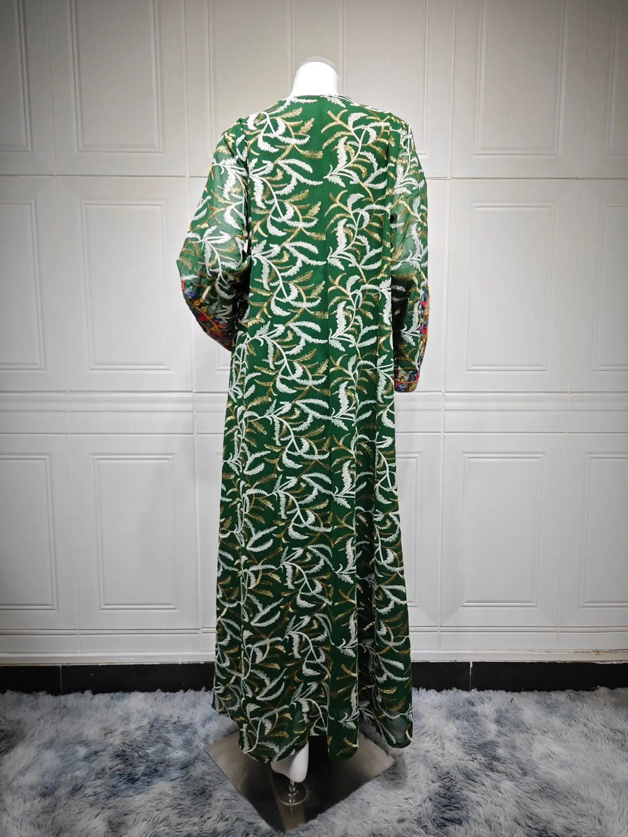 Zahraa II – The Embroidered Sleeve Kaftan for the Arab Woman in America