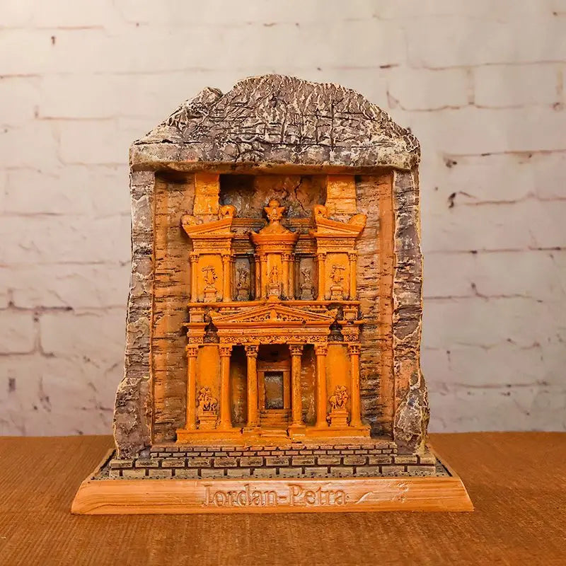 Petra Ancient City Resin Ornament – Creative Jordanian Heritage Decor