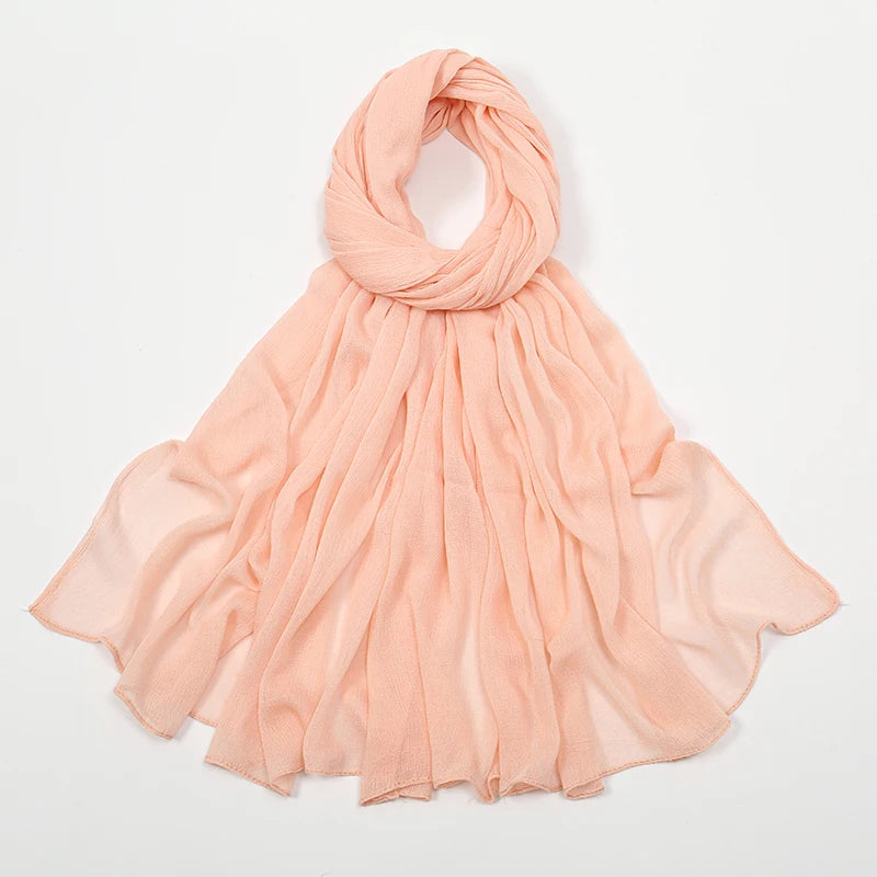 The Crinkle Rayon Hijab – Effortless Elegance, All-Day Comfort