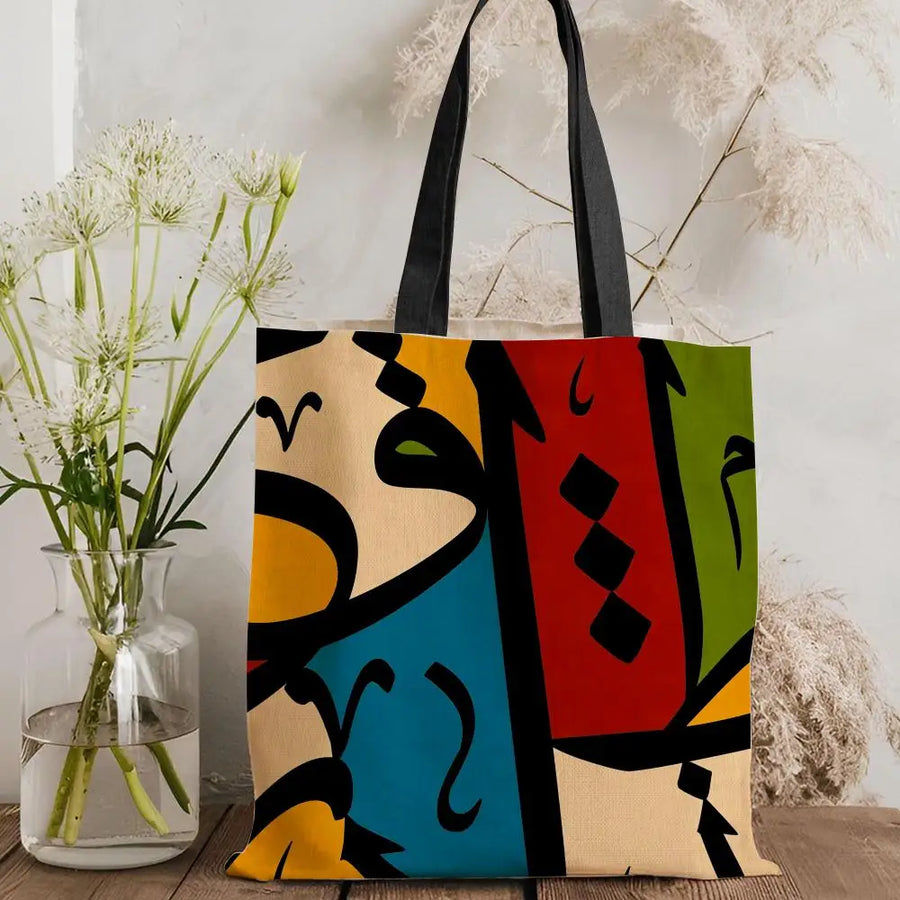 Saudi Calligraphy – Lightweight Canvas Shoulder Tote