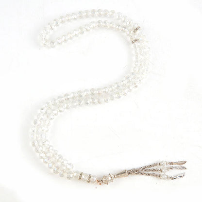 8mm 99 Beads Crystal Prayer Beads Muslim Prayer Beads Tasbih Misbaha  Muslim Crystal Holding Bracelet Islamic Muslim Мусульманин