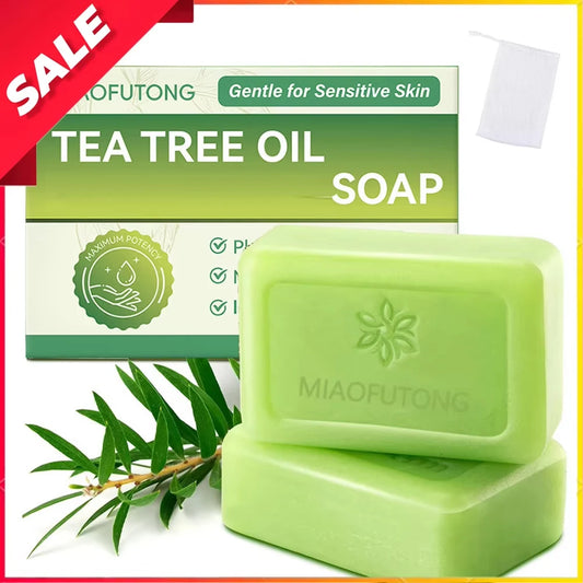 Tea Tree Oil Handmade Soap – Natural Exfoliating Bar for Deep Body Cleansing