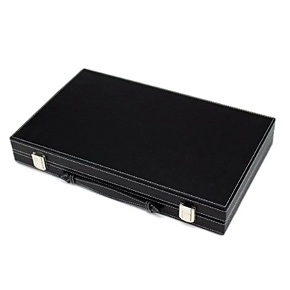 Classic Board Game with Leather Case Folding Board,Gift Package,Portable Travel Strategy Backgammon Game Set for Adults HYP