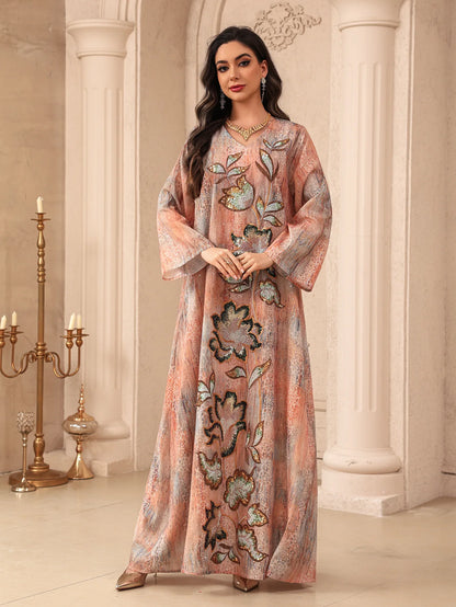 Flowers of Light – The Sequined Eid Djellaba for the Muslim Woman in America
