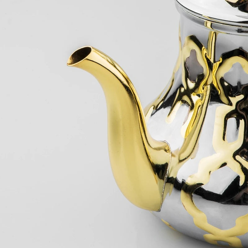 The Golden Dallah – Stainless Steel Arabic Coffee Pot
