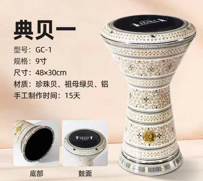 For Middle Eastern Drum Darbuka Arabic Drum Handclapped Percussion Instruments Made In Egypt 8 Inch Aluminum