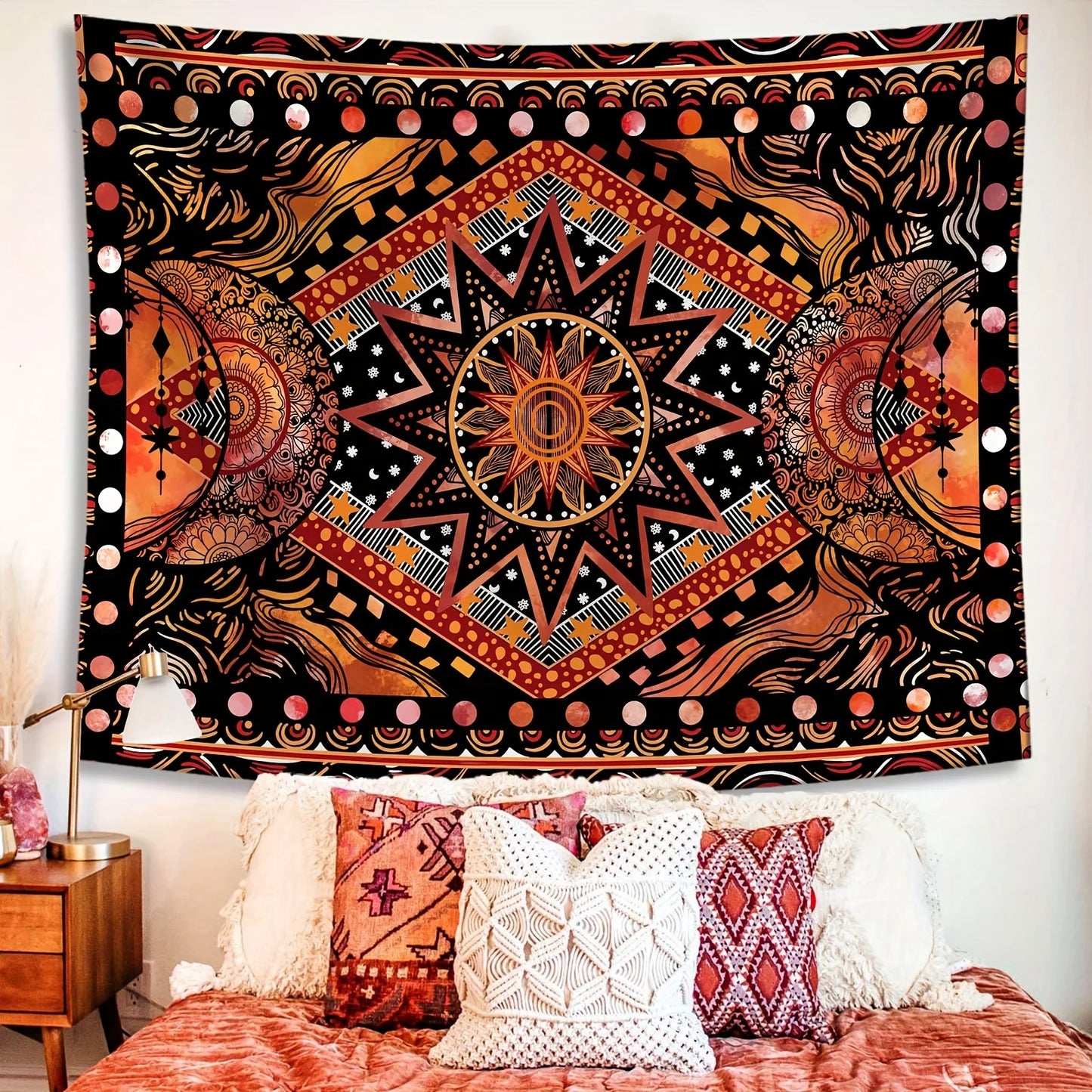 The Boho Sun – Retro Ethnic Totem Tapestry Wall Decor