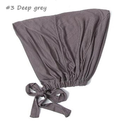 New Soft Modal Muslim Turban Hat Inner Hijab Caps  Islamic Underscarf Bonnet India Hat Female Headwrap Turbante Mujer