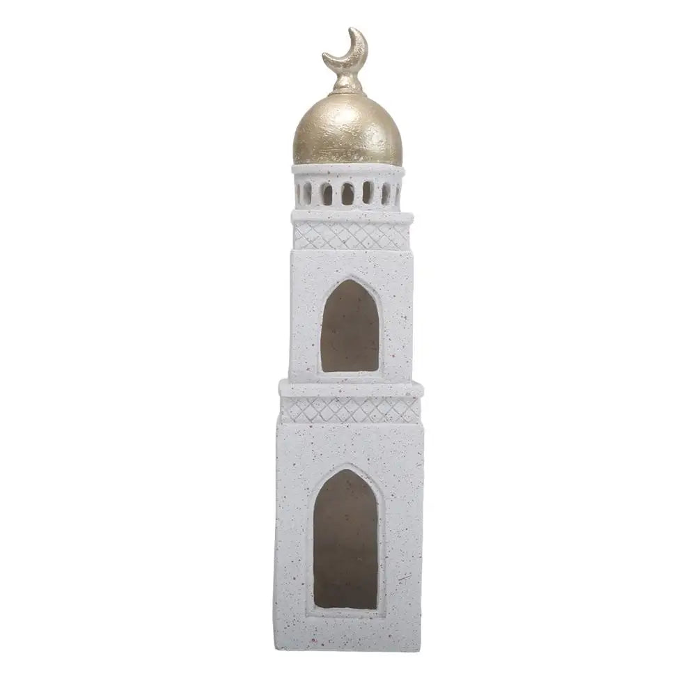 Ramadan Ornaments Resin Material Mosque Islamic Castle Statue Family Tabletop Atmosphere Decoration Architectural Table Decor