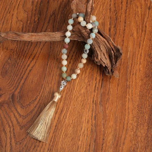 The Amazonite Knotted Tasbih – A Prayer of Calm and Clarity