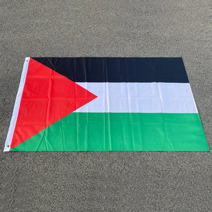 aerlxemrbrae Large Palestine Flag 60*90cm   /150 x 90cm hanging High Quality Polyester Gaza Palestinian banner