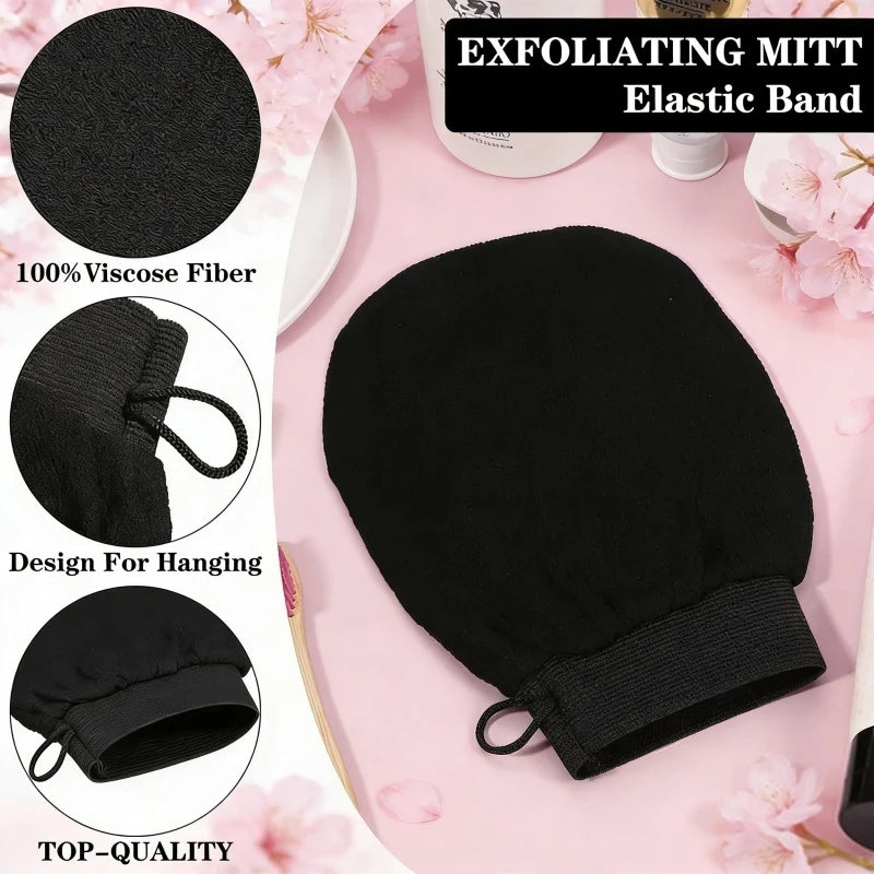 Double Sided Gentle Body Peeling Glove Soft Hammam Exfoliator Mitt  Gentle Skin Exfoliating Glove 1Pc Double Sided Hammam Bath