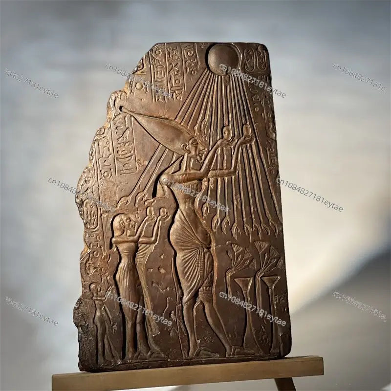 Ancient Egyptian Replica Collection – Statue, Relief Art & Jewelry Decor Set