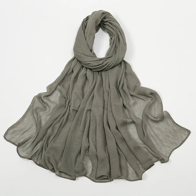 The Crinkle Rayon Hijab – Effortless Elegance, All-Day Comfort