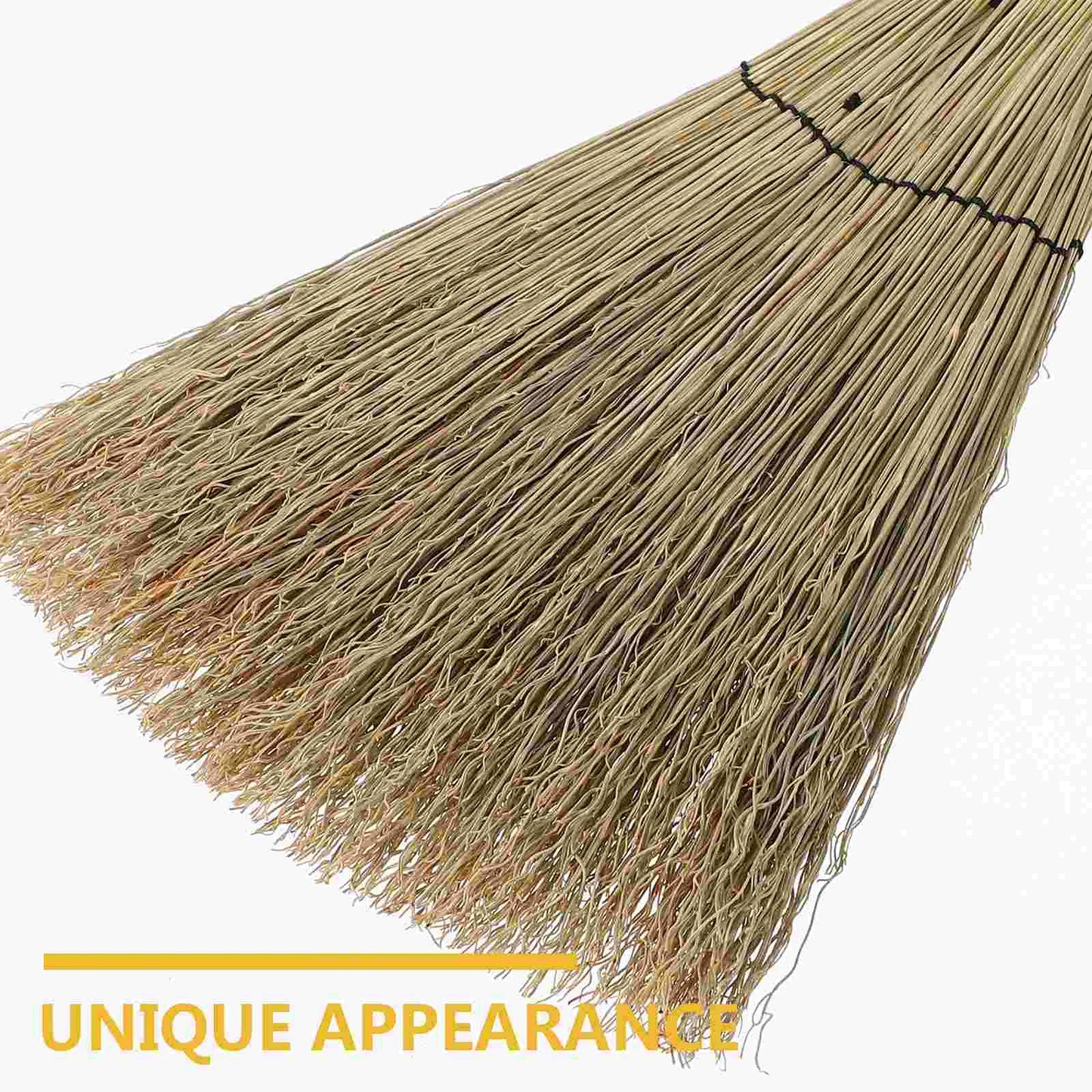 Handmade Straw Bed Sweep Small Cleaning Broom Woven Corn Household Mini Broom Desktop Dustpan Tool Supplies