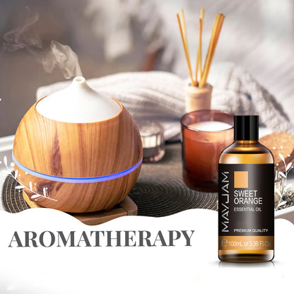 100ml Pure Natural Jasmine Tea Tree Sandalwood Essential Oils Diffuser Plant Lavender Vanilla Rosemary Eucalyptus Essential Oil