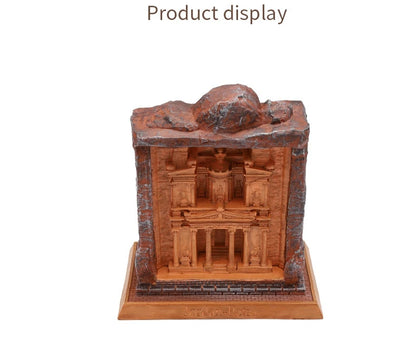 Petra Ancient City Resin Ornament – Creative Jordanian Heritage Decor