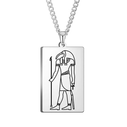 Ancient Egyptian Heritage Pendant – Stainless Steel Necklace of the Pharaohs