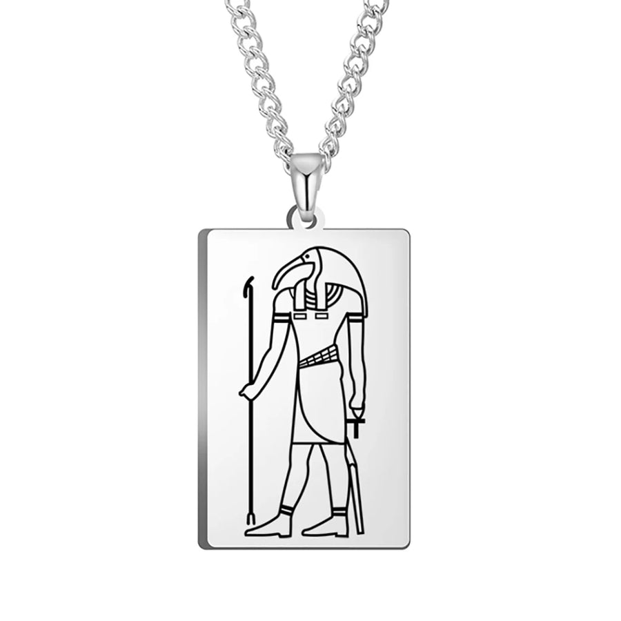 Ancient Egyptian Heritage Pendant – Stainless Steel Necklace of the Pharaohs