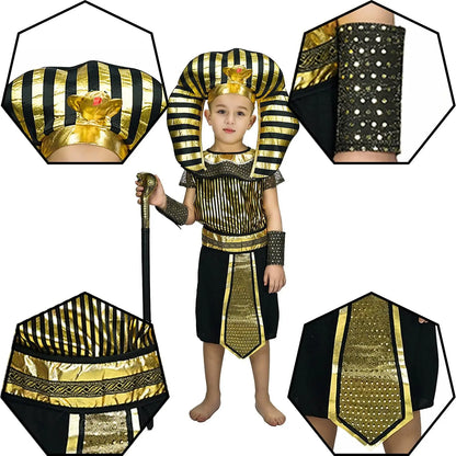 Egyptian Pharaoh Costume – Fancy Dress Cosplay Outfit for Parties & Events