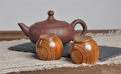 Handmade Spruce Wood Cups – Natural Big Belly Mug for Tea, Coffee & Milk
