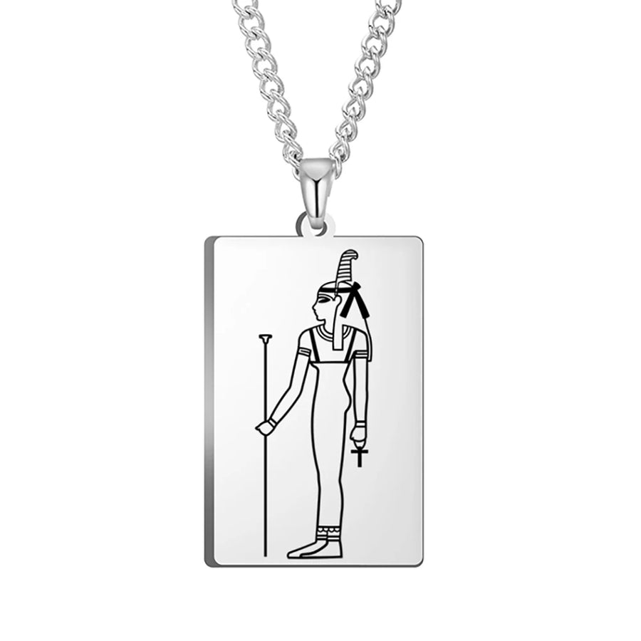 Ancient Egyptian Heritage Pendant – Stainless Steel Necklace of the Pharaohs