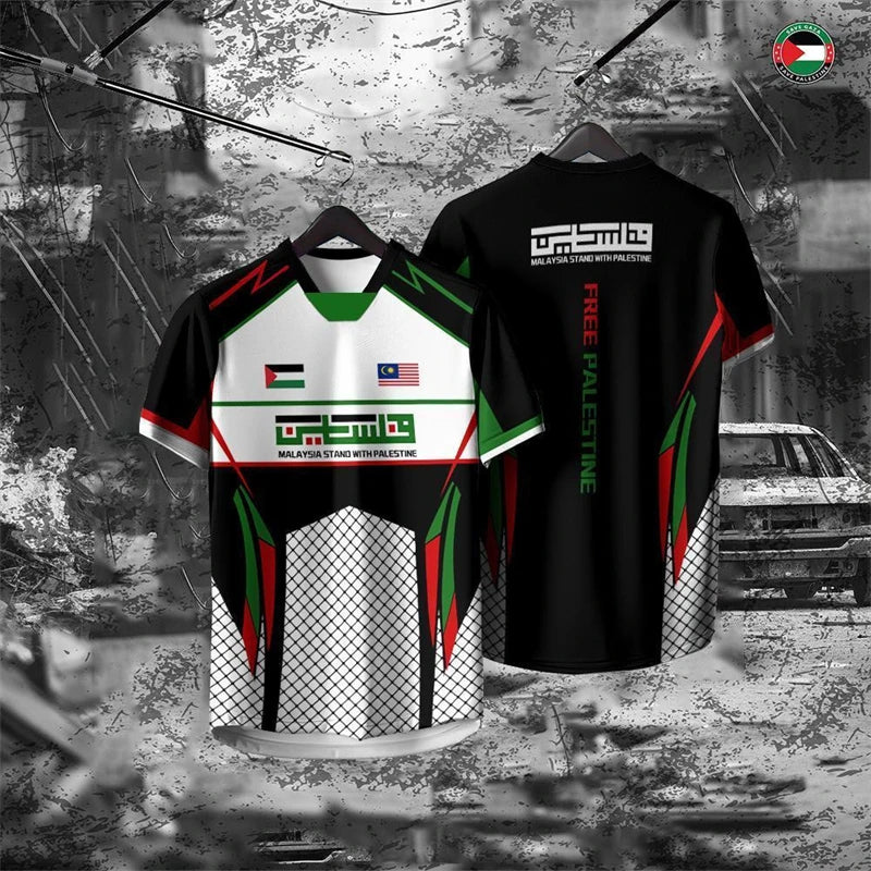 Palestine Free 3D T-Shirt – Men's & Kids' Streetwear, Harajuku Summer Tee