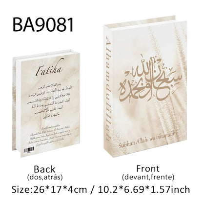 Kaaba Mosque Arch Moroccan Islamic Decorative Books Storage Box Fake Book Coffee Table Living Room Interior Home Decor Quran