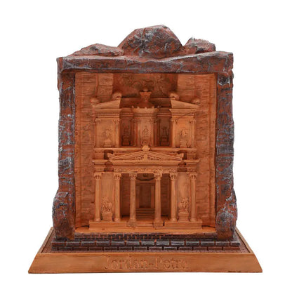 Petra Treasury Resin Ornament – Jordanian Architectural Model, Creative Home Decor