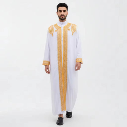 Men's Muslim Clothing Modest Fashion Abaya Thobes  for Muslim Men Modesty Dress Code Islamic Wear for Men