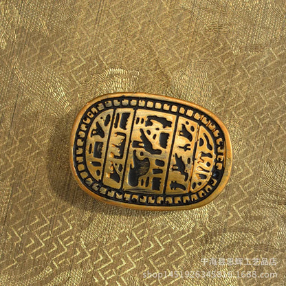Egyptian Scarab Beetle Statue – Resin Figurine of Wealth & Rebirth, Ancient Egypt Decor