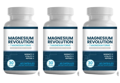 Magnesium Supplement Capsules for Support Enhance Vitality, Provide Energy Dietary Supplementation 60 Capsules