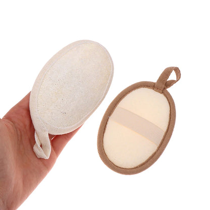 Natural Loofah Body Scrubber Bath Exfoliating Sponge Soft Shower Brush Cleaner Pad Exfoliator Shower Puff Body Skin  Tool