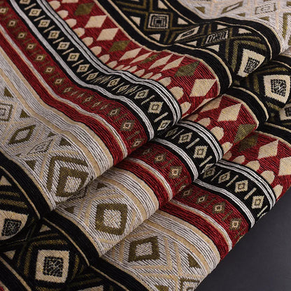 148x100cm Thickener Chenille Jacquard Sofa Fabric Cloth Stripe Luxury Anti-Slip Sofa Cover Boho Fabric Set Luggage DIY Clothing