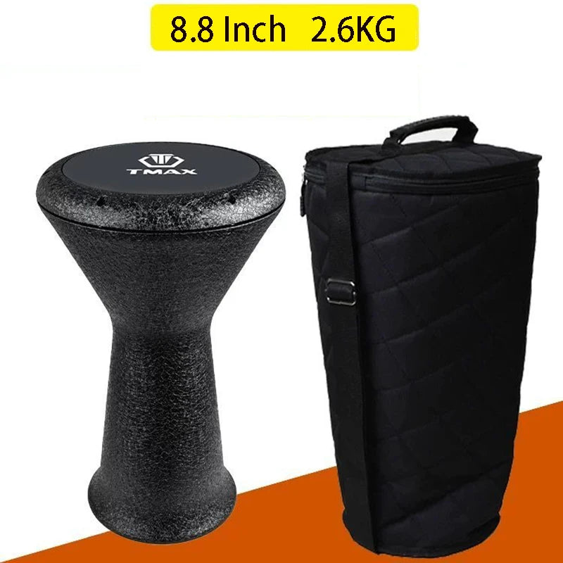 Adults Doumbek Professional Tambourine Aluminium Darbuka Meditation Portable Drums Instrument with Bag Percussion Accessories