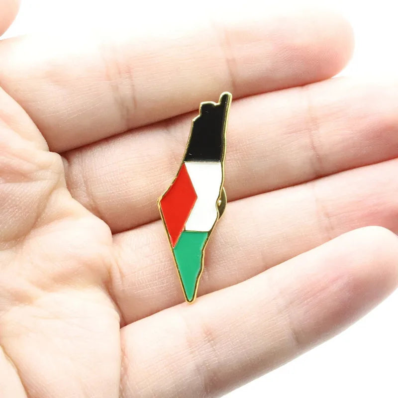 YQ Stainless Steel Palestine Brooch For Badge Accessories