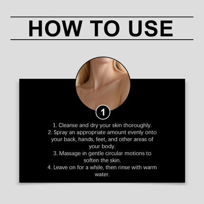 OceAura Peel Shot Kojic Acid Turmeric Spray Dead Skin Remover Smooth Body Exfoliant Improve Dullness Refreshing Hydrating Spray