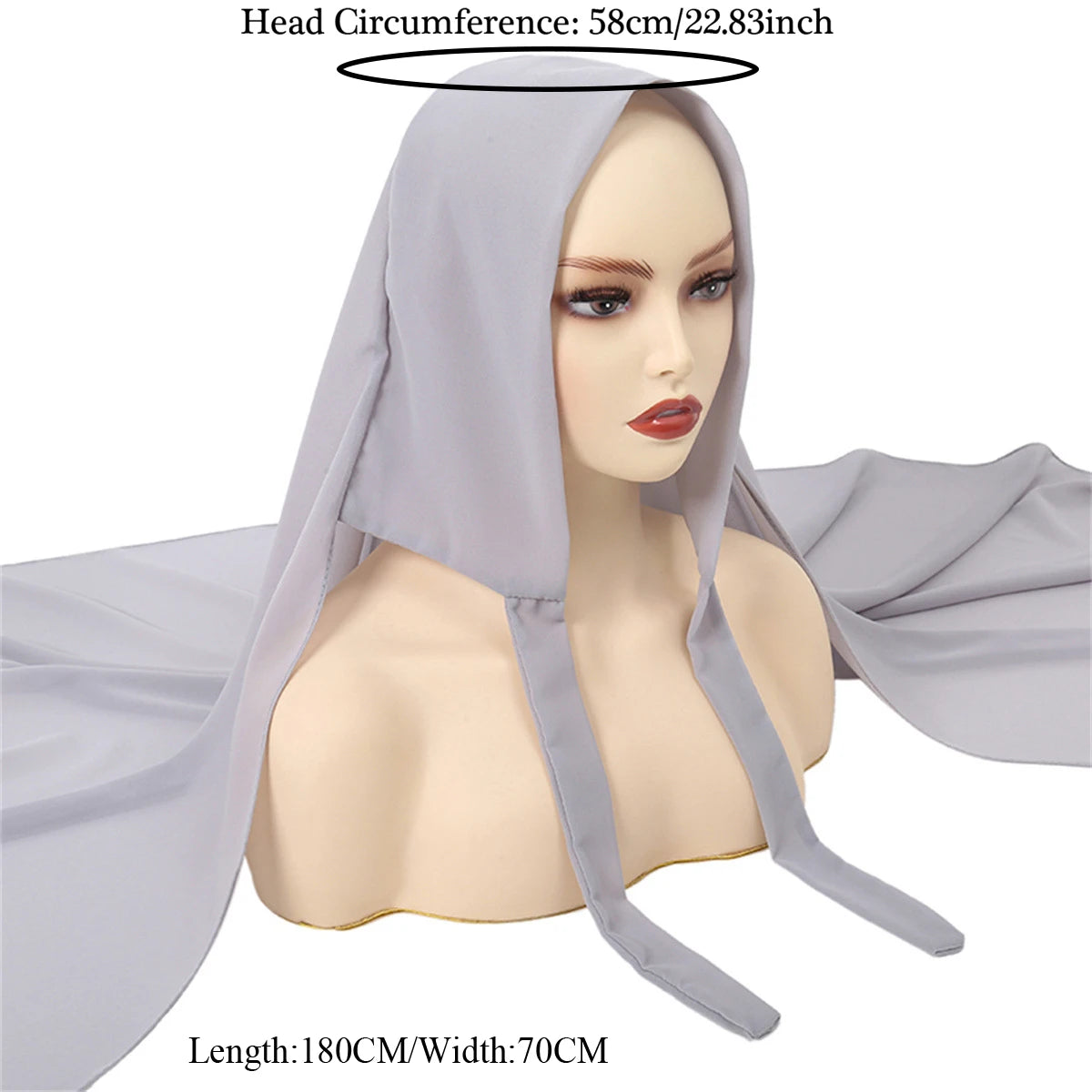 The Non-Slip Solid Hijab – Stay Covered, Stay Confident