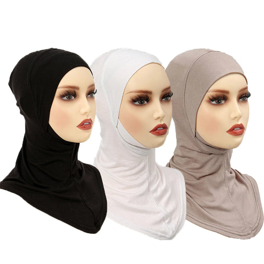 The Inner Trio – 3-Pack Solid Underscarf & Turban Cap Set for Women