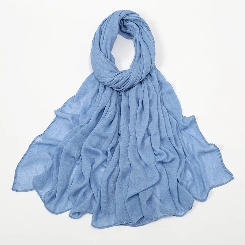 The Crinkle Rayon Hijab – Effortless Elegance, All-Day Comfort